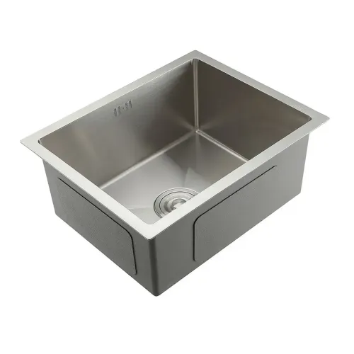 Мойка нерж. врезная GAPPO 50х40х21,5 см тол. 3 мм, сатин (сифон, коландер) GS5040