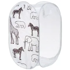 Корзина для белья 30х30х48 см прямоугольная, белая (Y4-6492)