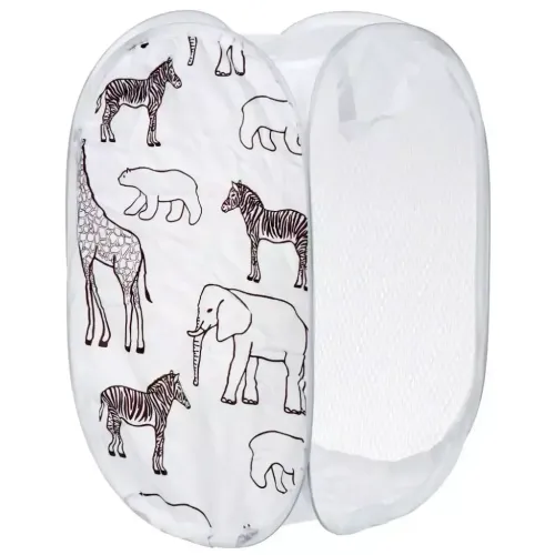 Корзина для белья 30х30х48 см прямоугольная, белая (Y4-6492)