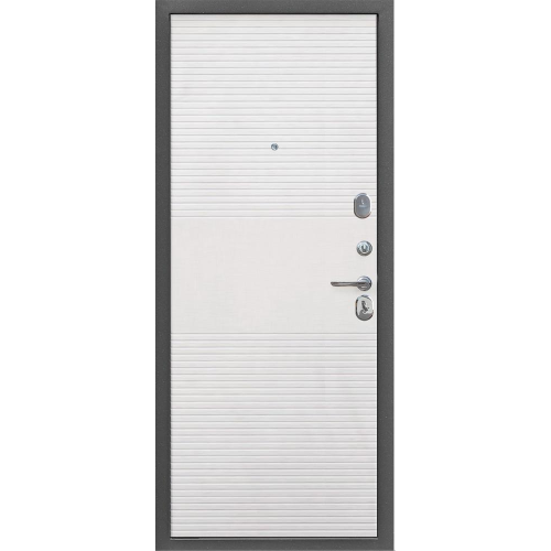 Дверь метал. 7,5 см Гарда муар/Белый ясень (2050*960, Правая)