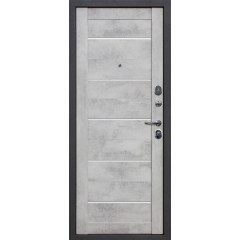 Дверь метал. 7,5 см Гарда Серебро/Бетон снежный Царга (2050*860, Правая)