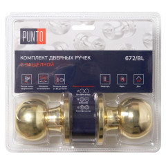 Защелка DK672/BL PB-PS (без фик.) золото (49485) (PUNTO)