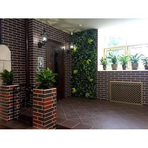 Плитка клинкерная напольная 298*298 Амстердам 4 коричневая (м2) (рельефная неглазурованная)