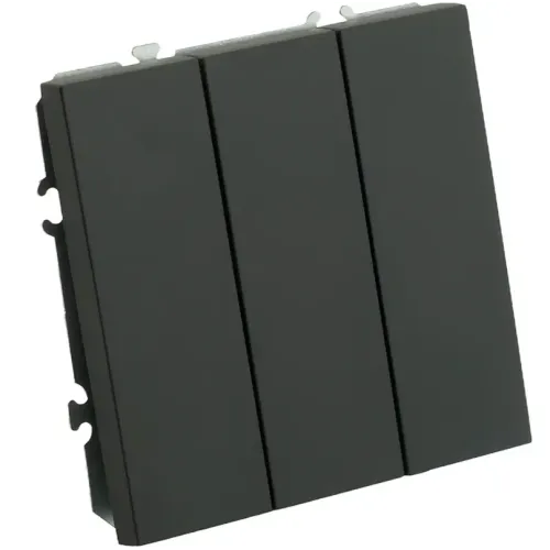 Выключатель 3-кл ЭМИЛИ черный RSW10-5108-05