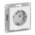 Розетка 2P+Е AtlasDesign белый SchE ATN000143