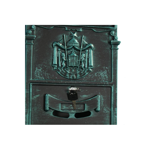 Ящик почтовый №4010В зеленая патина  (4) (10284)