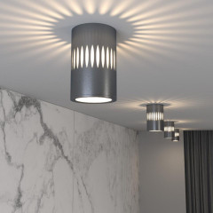 Светильник накладной ES DLS026 7W 4200K графит