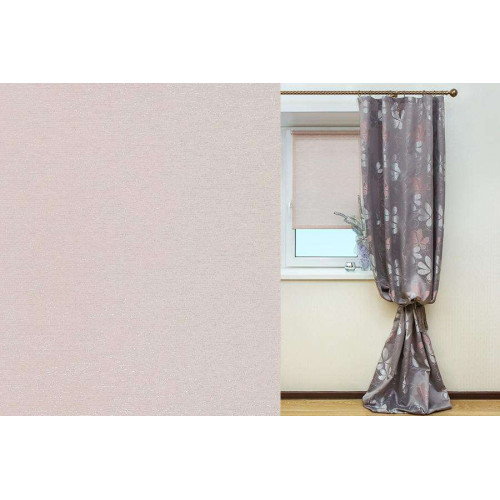 Рулонные жалюзи Гелакси 57*175 цвет пудра