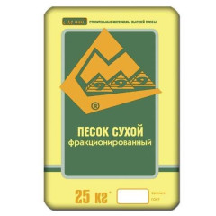 Песок кварцевый (0,16-0,63) 25кг. СМ999