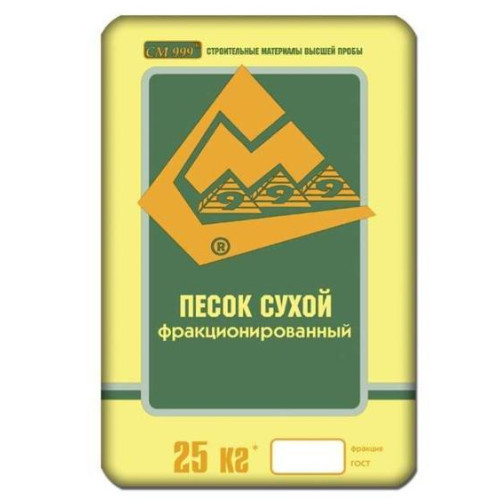 Песок кварцевый (0,16-0,63) 25кг. СМ999