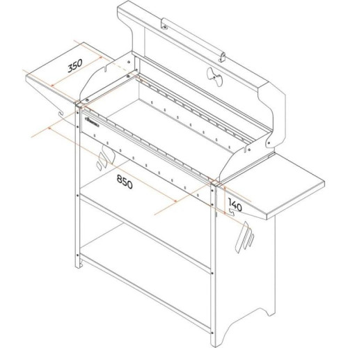 Мангал GRATAR Professional Standart BBQ PSB3000