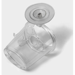 Держатель для зубных щеток Доляна Elemental,самокл., прозрачн. (10130827)