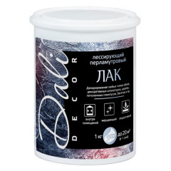 Лак DALI лессирующий перламутовый Серебро 1кг