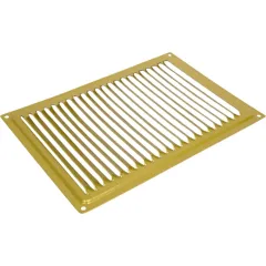 Решетка металлическая с сеткой 170*240ВР золото