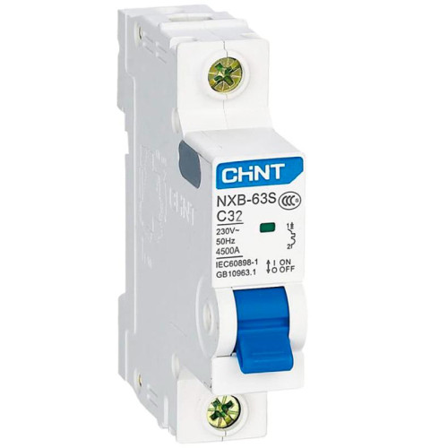 Выключатель автоматический 1-пол. 32A C 4,5кА NXB-63S (R) CHINT 296713