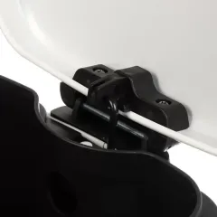 Ведро для мусора 6л нерж.сталь, прямоуг, белое Y4-8666 (479315)