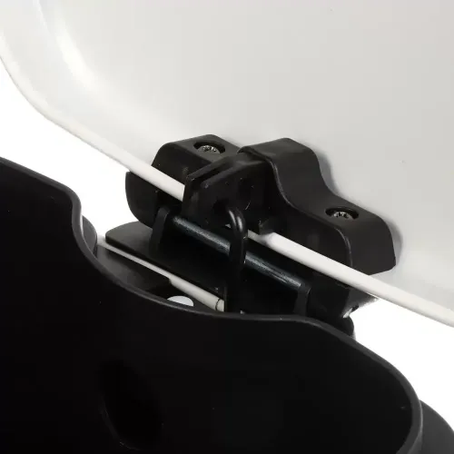 Ведро для мусора 6л нерж.сталь, прямоуг, белое Y4-8666 (479315)