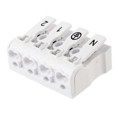 Клемма пружинная соед. с монт. ножкой КСПн4 2L+N+PE, 16А, TDM SQ0510-0113 (600681)