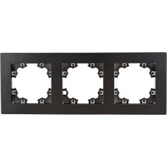 Рамка 3-пост UNIVersal Афина графит A0045-Gr