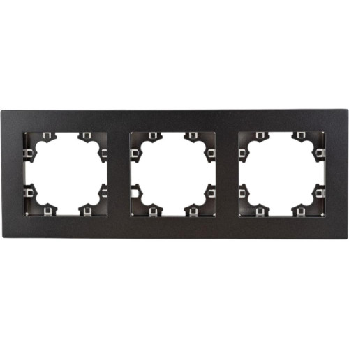 Рамка 3-пост UNIVersal Афина графит A0045-Gr