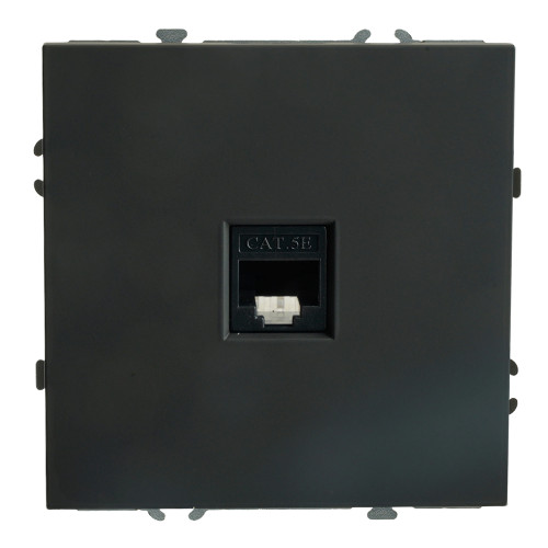 Розетка PC ЭМИЛИ черный RST00-5117-05