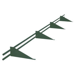 Снегозадержатель трубчатый универсальный Optima 3000 (RAL 6005 Зеленый Мох)