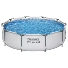 Бассейн каркасный BESTWAY STEEL PRO MAX 305*76см фильтр-насос (56408)