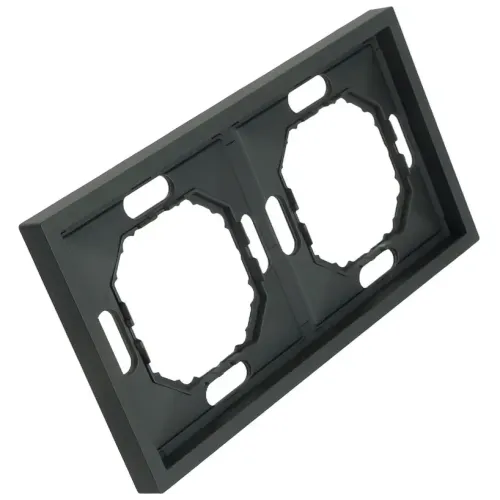 Рамка 2-пост ЭМИЛИ черный PFR00-5002-05