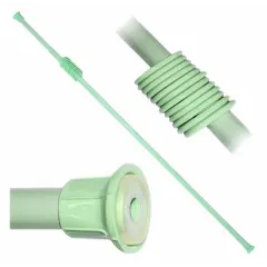 Карниз для ванной SMS зеленый, 1,1-2,0м, пластик 01622 (45656)