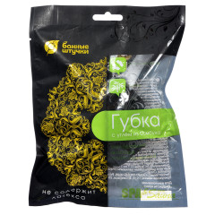 Губка с углём из бамбука 10*8*4,5см 