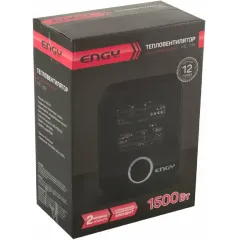 Тепловентилятор ENGY PTC-319 черный, 2 реж, 1,5кВт, керамич