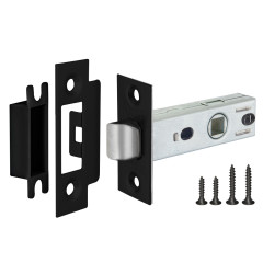 Защелка межкомн. PUNTO врезная L45-8 BL черный (43919)