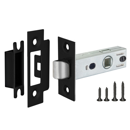 Защелка межкомн. PUNTO врезная L45-8 BL черный (43919)