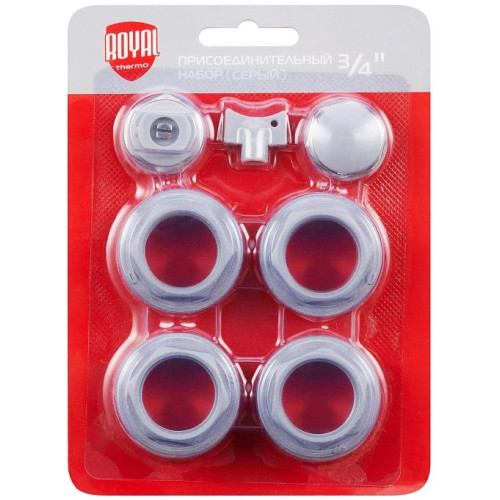 Набор для установки радиатора ROYAL THERMO СЕРЕБРИСТЫЙ ф 3/4