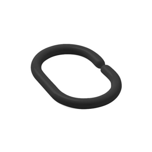 Кольцо для шторок в ванну IDDIS чёрное уп. 12шт RID013P
