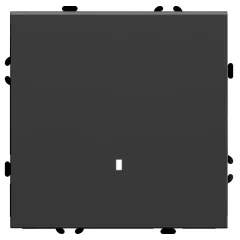 Выключатель 1-кл ЭМИЛИ с подсветкой черный RSW10-5101-05