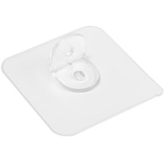 |Полкодержатель с клейкой поверхностью ТУНДРА 60х60мм одинарный, прозрачный(9103444)