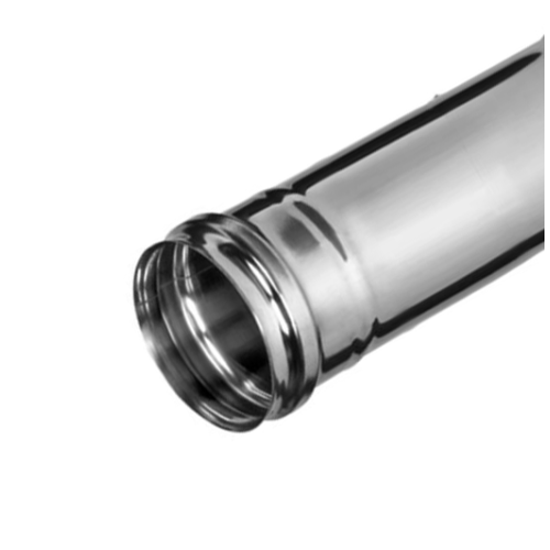 Дымоход труба 0,5мм Ф115 L=1,0м нержавеющая сталь (Феррум)
