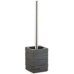 Ёрш для туалета напольный PERFECTO LINEA черный WEATHERED SAND (35-151501)