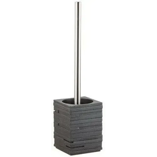 Ёрш для туалета напольный PERFECTO LINEA черный WEATHERED SAND (35-151501)