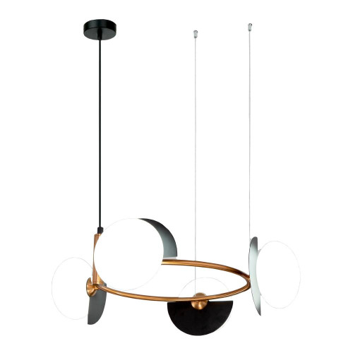 Светильник EUROSVET 70150/4 черный/латунь