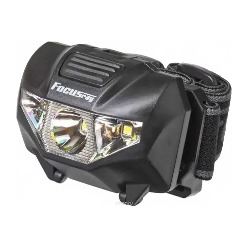 Фонарь налобный FOCUSray 1053 1W+2 белых светодиода