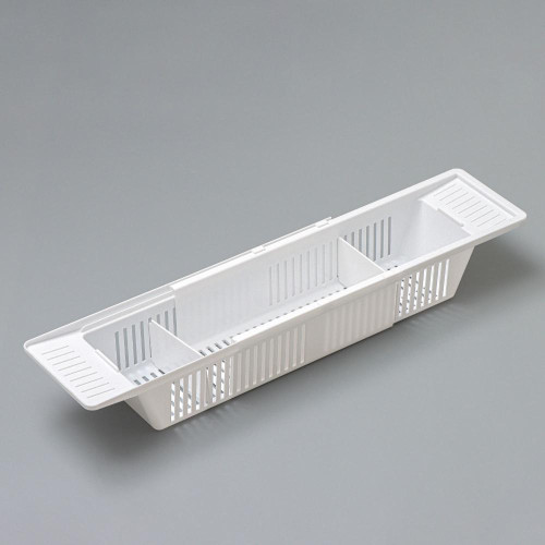 Полка на ванну TOYS, 57-89 см, цвет снежно-белый (1144721)