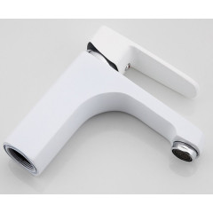 Смеситель для умывальника FRUD R10301-2 белый/хром