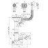 Сифон для мойки АНИПЛАСТ F1045S 3 1/2''х40 с переливом, прямоточный