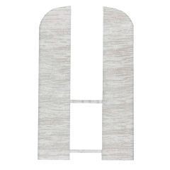 Заглушка торцевая для вспененного плинтуса Классик 80мм/Дуб айсберг 081