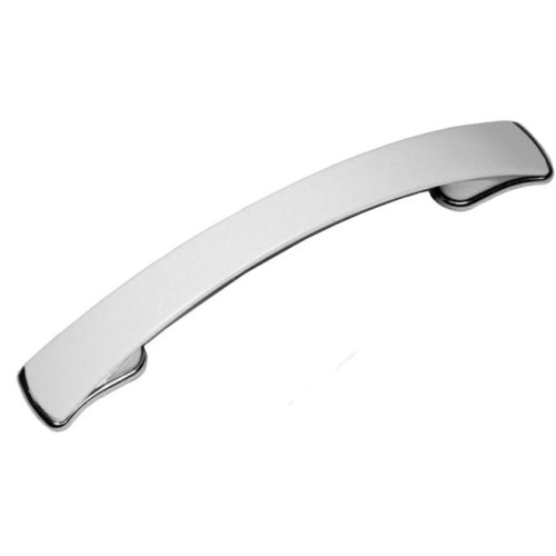 Ручка мебельная скоба С4 96мм белый/хром(ЦБ010287)