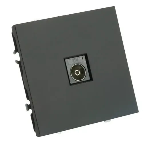 Розетка TV ЭМИЛИ черный RST00-5108-05