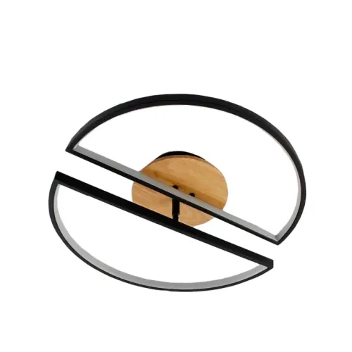 Светильник ESTARES WOODY 3R 75W(7500Lm) 2000K-4000K-6000K ПДУ, черный/дерево