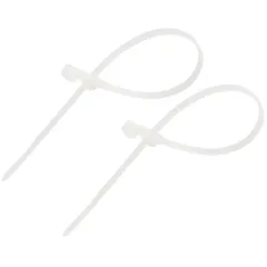 Стяжка кабельная под винт (хомут) REXANT 150 x 3,6 мм белая 100шт